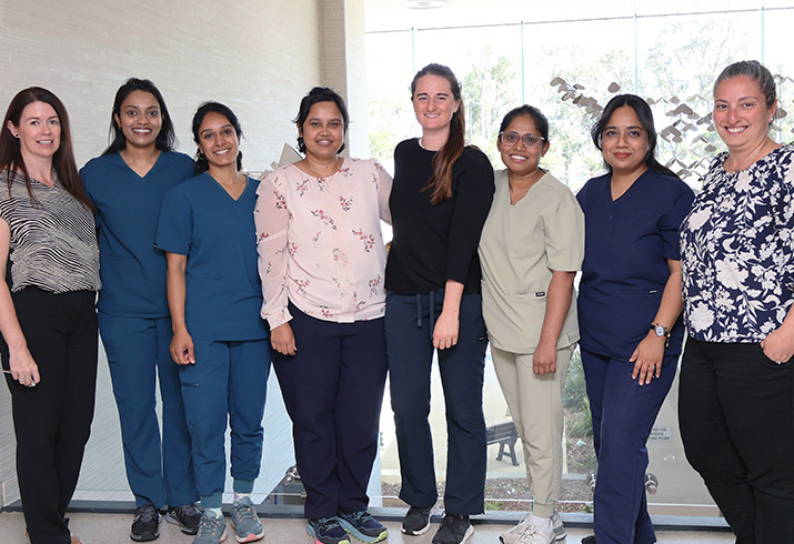 A group of eight international medical graduates who completed the work-based assessment program